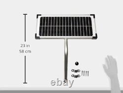 10Watt Solar Panel Kit (FM123) for Mighty Mule Automatic Gate Openers, Black Cell