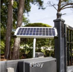 10 Watt Solar Panel Kit FM123 for Mighty Mule Automatic Gate Openers, Black Cell