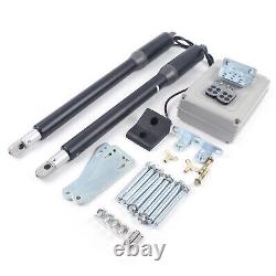 110V Automatic Gate Opener Kit Dual Swing Gate Opener Fence Driveway Gate 650LBS