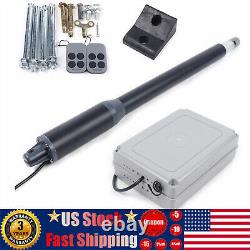 110V Automatic Single Arm Swing Gate Opener Heavy Duty 325lbs Kit Remote Control