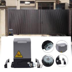 1200KG Electric Sliding Gate Opener Automatic Motor Remote with 6m Rails Track Kit