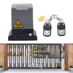 1200KG Electric Sliding Gate Opener Automatic Motor Remote with 6m Rails Track Kit