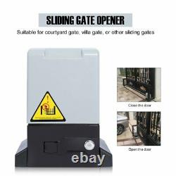 1200KG Electric Sliding Gate Opener Automatic Motor with Remotes Kit Hardware