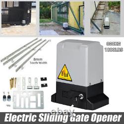 1800LBS Electric Automatic Sliding Gate Opener Motor Operator Remote Control