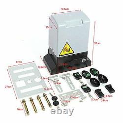 1800lbs 800KG Sliding Electric Gate Opener Automatic Motor Remote Kit Driveway