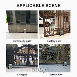1800lbs Automatic Electric Sliding Gate Opener Operator Kit Door Remote Control