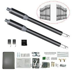 24VDC Automatic Gate Opener Electric Slide Dual Swing Door Opener Kit With Remote