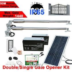 24V Double/Single Solar Auto Gate Opener Kit Swing Gates Accessories Optional