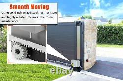 2640lbs Commercial Sliding Gate Opener Automatic Driveway Operator 2 Remotes Kit