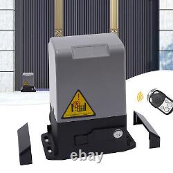 2640lbs Sliding Gate Opener Electric Fence AC Automatic Motor Remote Control Kit