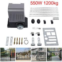 2700LBS Automatic Sliding Gate Opener Rack Driven with 2 Remotes &Complete Kit HOT