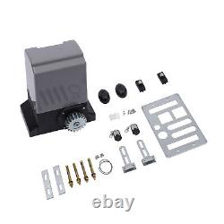 2700lbs/1200KG Electric Sliding Gate Opener Automatic Kit 550W&Remote Controls