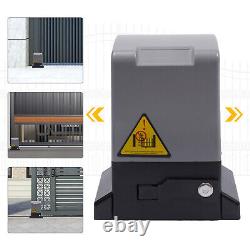 2700lbs/1200KG Electric Sliding Gate Opener Automatic Kit 550W +Remote Controls