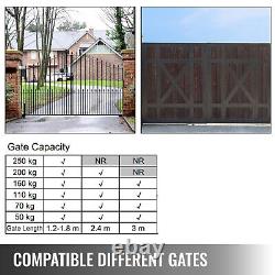 300kg Automatic Double Swing Gate Opener Driveway with 2x Auto Remote Kit Electric