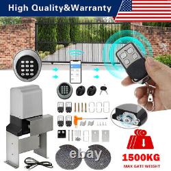 3300LBS Electric Automatic Sliding Gate Opener Operator Kit Remote & APP Control