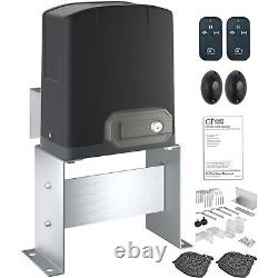 3300 LBS Complete Gate Operator Hardware Security System Kit for Sliding Gates