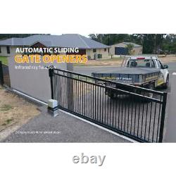 370W 1400Lbs Automatic Sliding Gate Opener Door Hardware Kit Security System