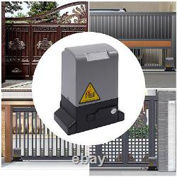 370W Sliding Gate Opener Electric Operator 1400lbs Automatic Motor Remote Kit