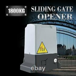 4000lb Electric Sliding Gate Opener 1800KG Automatic Motor Kit, 2 remotes