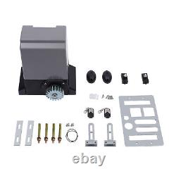 4400LBS Automatic Sliding Gate Opener Rack Driven with 2 Remotes & Complete Kit