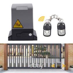 4400Lbs max Electric Sliding Gate Opener Automatic Motor Remote Kit Heavy Duty