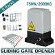 4400lbs Automatic Sliding Gate Opener Operator Kit Electric With2 Remotes