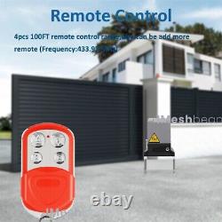 4400lbs Electric Automatic Sliding Gate Opener Motor APP+Keypad+6 Remote Control