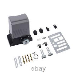 4400lbs Electric Sliding Gate Opener Operator Kit withRemote Automatic Roller 110V