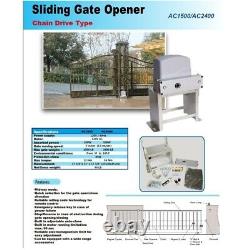 ALEKO Basic Kit Sliding Gate Opener For Sliding Gates Up To 45-ft 2400-lb