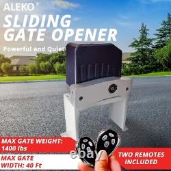 ALEKO Electric Sliding Gate Opener for Sliding Gates Up to 40ft Long and 1400lb
