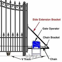 ALEKO Gate Opener with Accerssories Kit For Sliding Gates Up To 40Ft 2700Lb