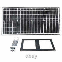 ALEKO Metal Gate Opener Solar Kit For Dual Swing Gate Up To 1300-lb