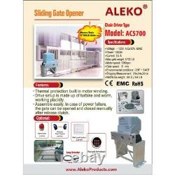ALEKO Sliding Gate Opener For Super Heavy Gates Up To 100-ft 5700-lb Basic Kit