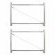 Adjust-a-gate Gate Building Kit, 36-72 Wide Opening Up To 6' High (2 Pack)