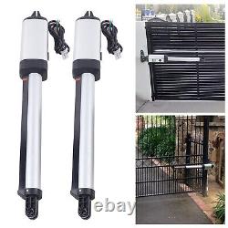 Aluminum Alloy Automatic Gate Opener Dual ARM Swing 2 Remote Control Heavy Duty