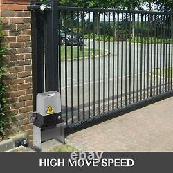 Automatic 3500lbs Sliding Gate Opener Hardware Driveway Security Kit Electric US