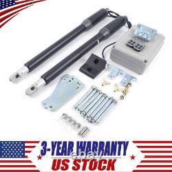 Automatic Arm Dual Swing Gate Opener Heavy Duty Kit Electric Remote Control USA