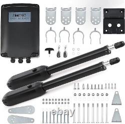 Automatic Dual Swing Gate Opener Kit, Electric Gate Opener for Doors up to 1100lb
