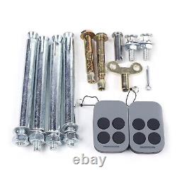 Automatic Gate Opener Single Swing Heavy Duty Kit Low Noise With Remote Control