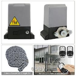 Automatic Opening Kit Sliding Gate Opener Driveway Safety Security 1800LB Door