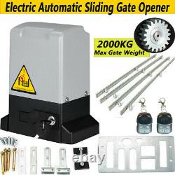 Automatic Sliding Gate Opener Electric Door Operator 4400lbs Motor Gates Kit US