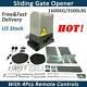 Automatic Sliding Gate Opener Kit With 4x Wireless Remote Chain Driveway Ac Motor