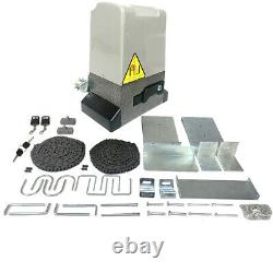 Automatic Sliding Gate Opener Kit with 4X wireless Remote Chain Driveway AC motor