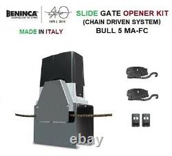 Beninca Sliding Gate Electric Motor Driveway Opener Operator BULL 5 MA-FC KIT