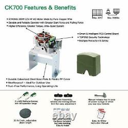 CK700 Automatic Sliding Gate Opener Kit Chain Driven Sliding Gate Motor for