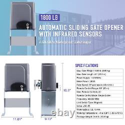 CO-Z 1800 lbs/800KG Automatic Sliding Gate Opener Electric Door Operator Kit