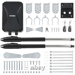 CO-Z Automatic Dual Swing Gate Opener Kit with Remote Controls for 660lb Gates