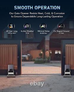 CO-Z Automatic Sliding Gate Opener 2 Remotes Chain Drive Up to 40ft
