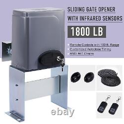 CO-Z Sliding Gate Opener Kit Electric Gate Opening System for 1800lb 40ft Gates