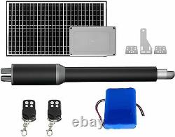 DC24V Motor Automatic Arm Single Swing Gate Opener Kit Gate Up to 660lb With Panel